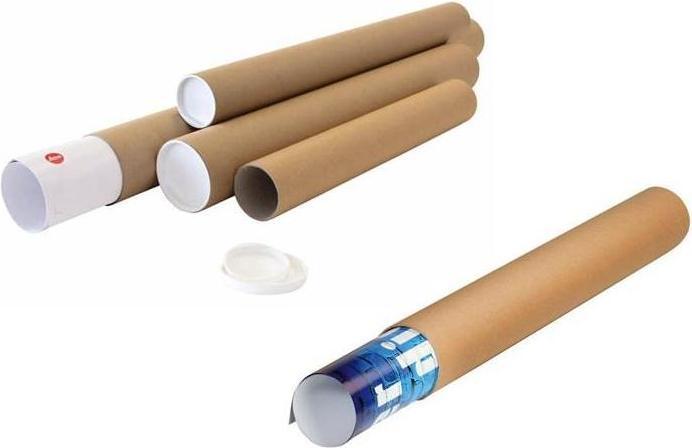 Image du produit Transpak Tube d'expédition diamètre 80mm longueur 610mm A1 marron épaisseur 2mm (20 x)