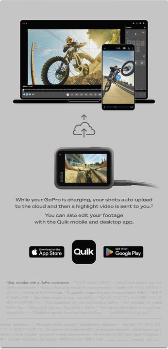 Actual product image GoPro HERO13 Black (60p, Bluetooth, Wi-Fi)