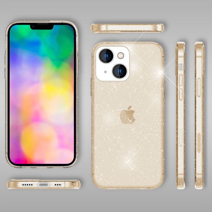 Produktbild Nalia Klare Glitzer Silikon Hülle (Apple iPhone 14)