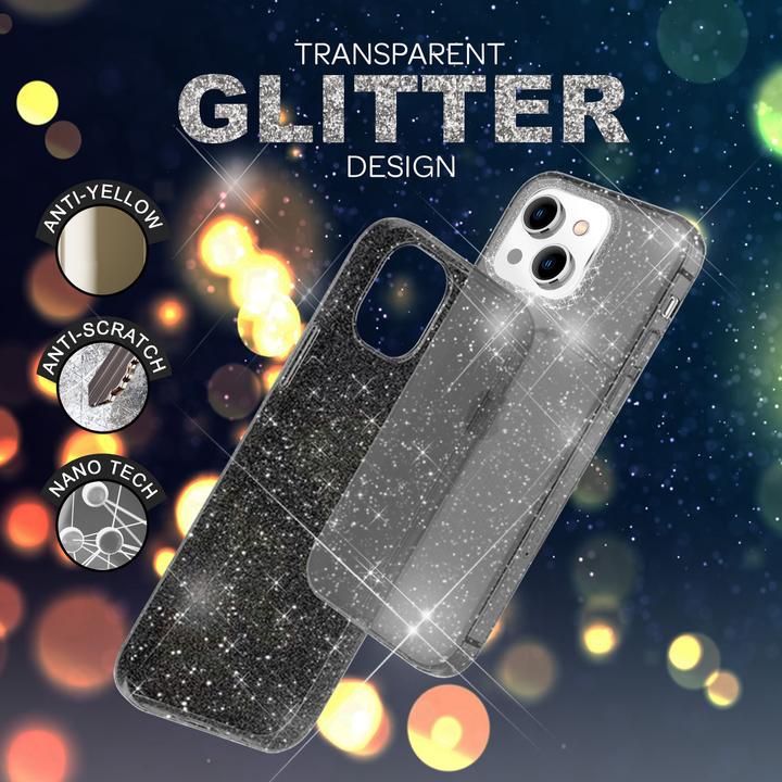 Produktbild Nalia Klare Glitzer Silikon Hülle (Apple iPhone 14)