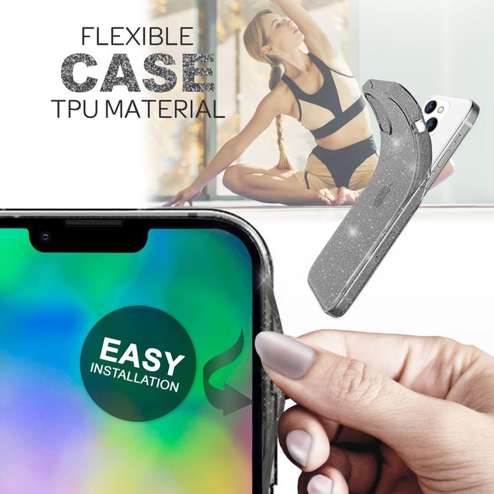 Produktbild Nalia Klare Glitzer Silikon Hülle (Apple iPhone 14)