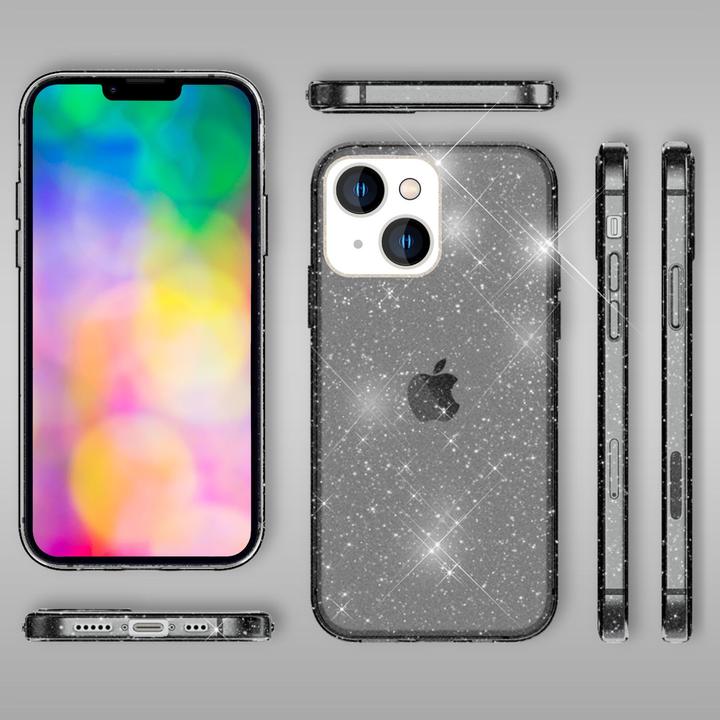 Produktbild Nalia Klare Glitzer Silikon Hülle (Apple iPhone 14)