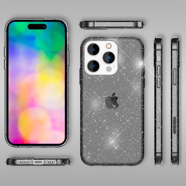Produktbild Nalia Klare Glitzer Silikon Hülle (Apple iPhone 14 Pro)