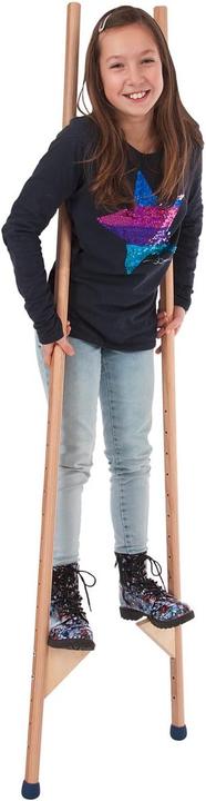 Actual product image Pedalo Wooden stilts, natural, 170 cm, beech, from 7 years 2.3 kg