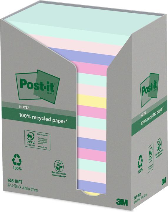 Produktbild Post-it Recycling Turm (127 x 76 mm)