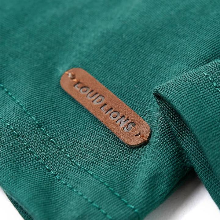 Immagine prodotto VidaXL Camicia a maniche lunghe per bambini verde 104,Materiale: 100 (104)