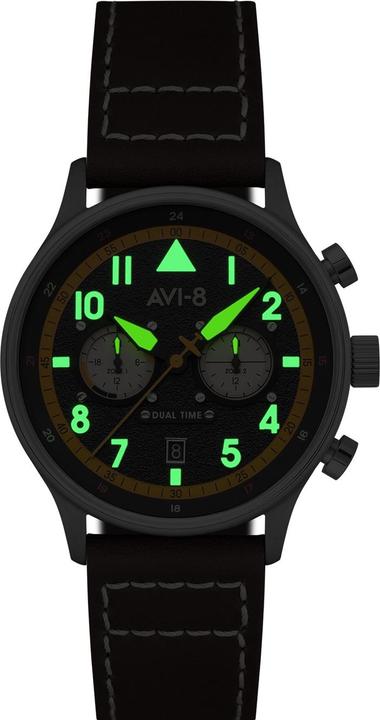 Immagine prodotto AVI-8 AV-4088-07 Hawker Hurricane a tempo doppio (Orologio da pilota)