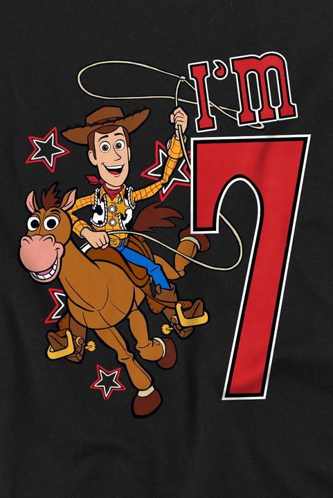 Immagine prodotto Toy Story I'm 7 Maglietta Compleanno Legno Bambini (116)