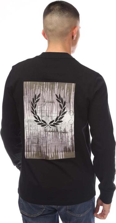 Immagine prodotto Fred Perry Maglietta Grafica Manica Lunga Uomo (M)