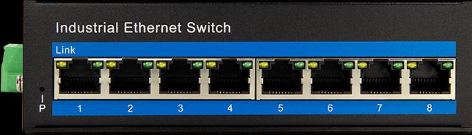 Produktbild LogiLink NS200 Industrieller Fast Ethernet Switch 8-Port 10/100 Mbps Hutschienenmontage (8 Ports)