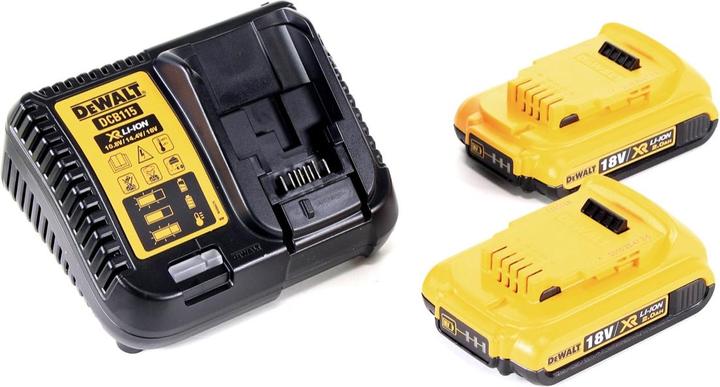 Produktbild DeWalt DCC 018 N Akku Luftkompressor 18V 11bar KFZ + 2x Akku 2,0Ah + Ladegerät (11 Bar, 14.70 l)