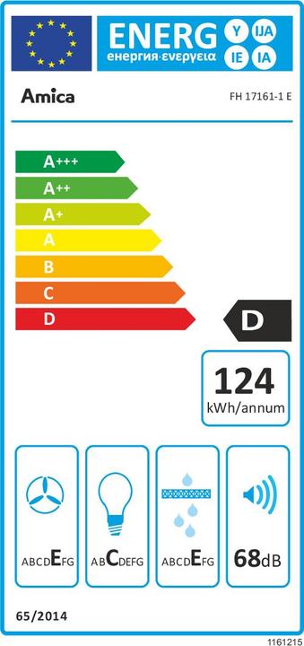 Energy Label Amica FH 17161-1E (Flat-screen hood)