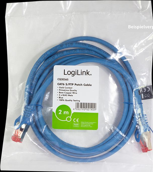 Produktbild LogiLink Netzwerkkabel (S/FTP, CAT6, 1 m)