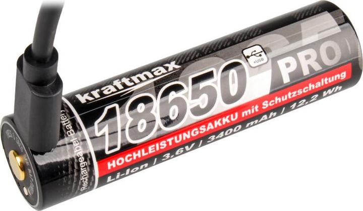 Produktbild Kraftmax Pro Li-Ion 18650 (1 Stk., 18650, 3400 mAh)