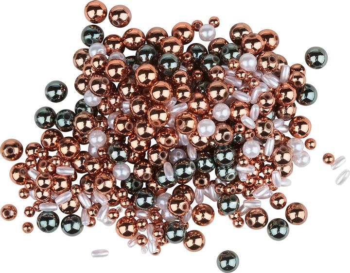 Actual product image Folia Bead stars Copper, 5 pieces