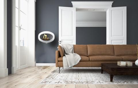 Image du produit Le Feu Cheminée Bio Ethanol Wall - Blanc (52 x 35 x 35 cm)