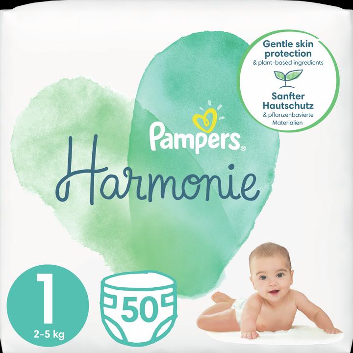 Produktbild Pampers Harmonie (Gr. 1, Tragepack, 50 Stück)