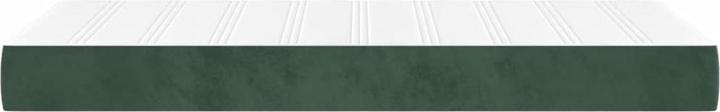 Produktbild VidaXL Taschenfederkernmatratze Dunkelgrün Samt (90 x 210 cm, Federkern)
