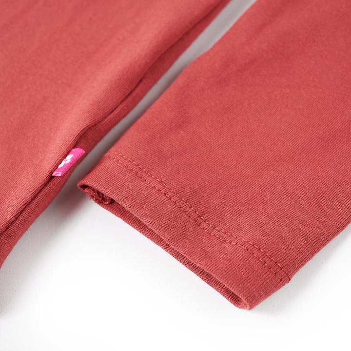 Actual product image VidaXL Children's long-sleeved shirt dark pink 140,Material: 95 % cotton (140)