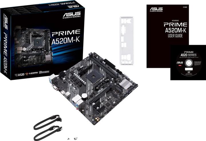 Produktbild ASUS Prime A520M-K (AM4, AMD A520, mATX)