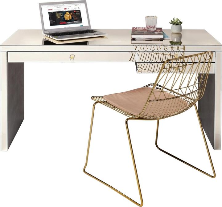 Immagine prodotto Designlife Scrivania Luxury Champagne 140x60cm