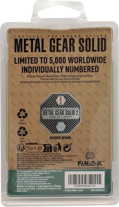 Image du produit Fanattik Metal Gear Solid 2 Pièce de collection Raiden Édition limitée