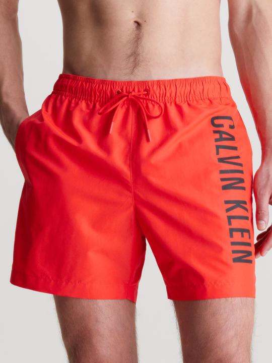 Image du produit Calvin Klein Medium Drawstring Heren Zwembroek - Hot Heat - Maat L (L)