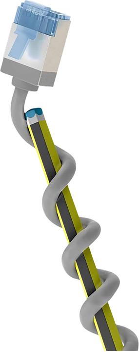 Produktbild Goobay Ultraflexibles CAT 6A Patchkabel, slim, U/FTP, grau (U/FTP, CAT6a, 5 m)