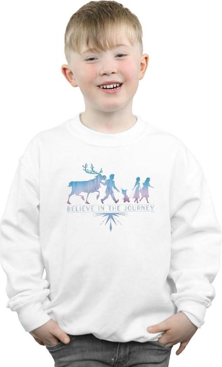 Actual product image Disney Boys Frozen 2 Believe In The Journey Silhouette Sweatshirt (116)