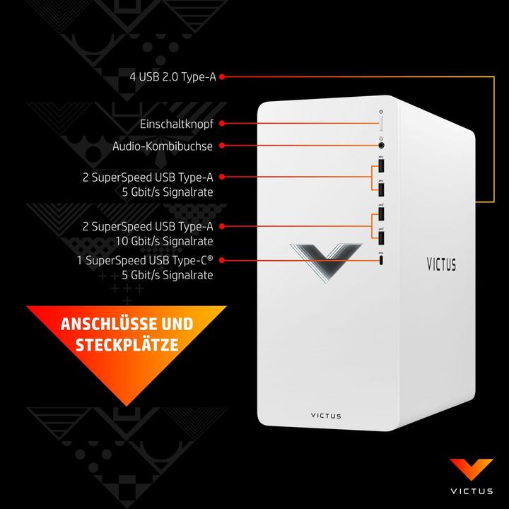 Actual product image HP Victus TG02-0122ng (AMD Ryzen 7 5700G, 32 GB, 1000 GB, GeForce RTX 4060)