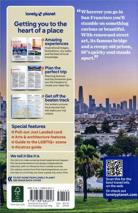 Immagine prodotto San Francisco 13th Edition (Inglese, Collettività, 2022)