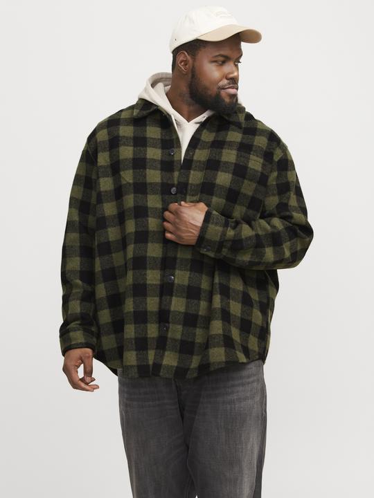 Actual product image Jack & Jones Plus loose fit overshirt Overshirt (6XL)