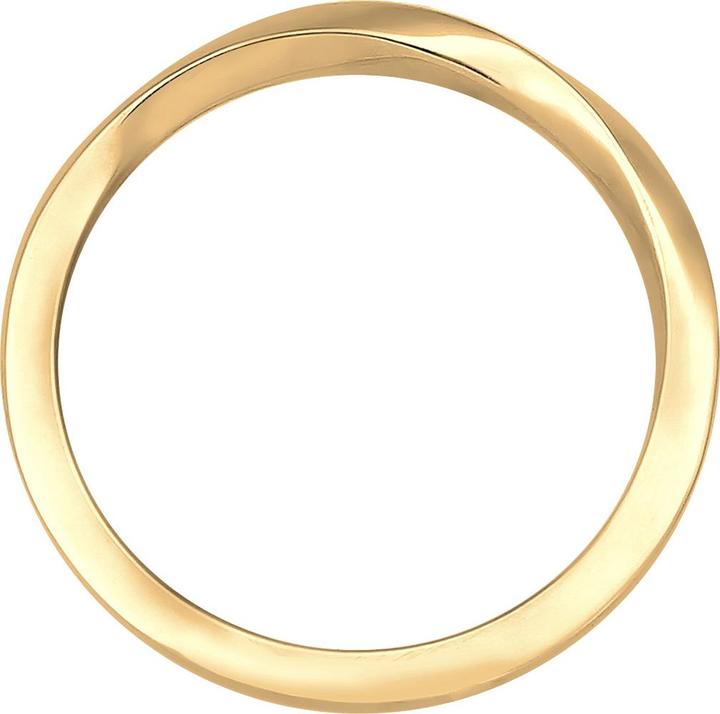 Image du produit Elli Bague Basic Bague à ruban Torsadée Classique Tendance 925 Argent (56, Argent 925)