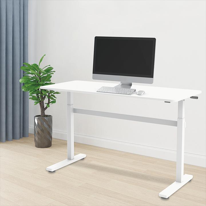 Actual product image LogiLink EO0027W - Manually adjustable sit/stand workstation (140 x 60 x 117 cm)
