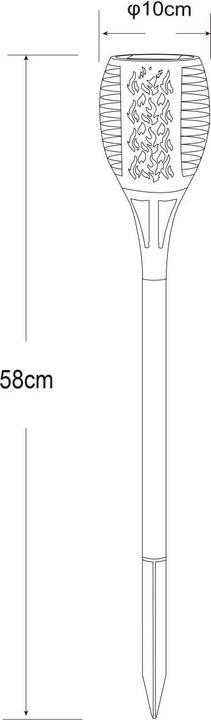 Produktbild Globo Solarleuchte Kunststoff Schwarz, 36xled (36 lm, IP44)