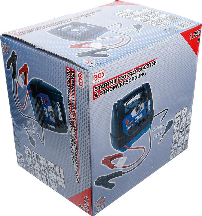 Image du produit BGS Aide au démarrage multifonctions et alimentation auxiliaire 5-en-1 18 Ah (1250 A, 18000 mAh)