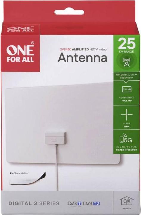 Image du produit One for All Antenne DVB-T Ultrathin (Antenne plate, DVB-T / -T2)