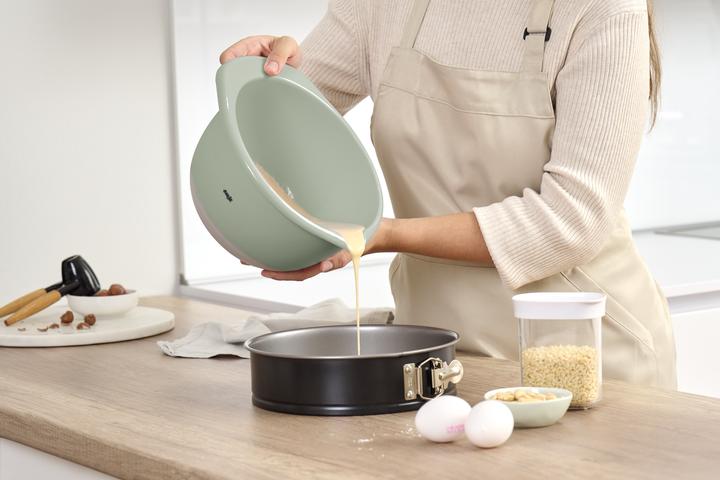 Produktbild Emsa Prep&Bake Kunststoff-Rührschüssel grau+grün 2,8L (2.80 l, 1 x)