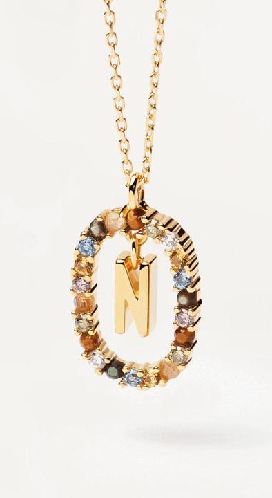 Immagine prodotto Pd Paola Nuova collana di lettere N (Argento 925, 50 cm)