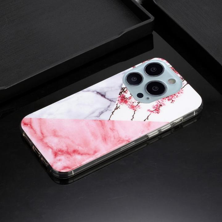 Produktbild Cover-Discount iPhone 14 Pro Max - Silikon Gummi Case TRI-Marble (Apple iPhone 14 Pro Max)