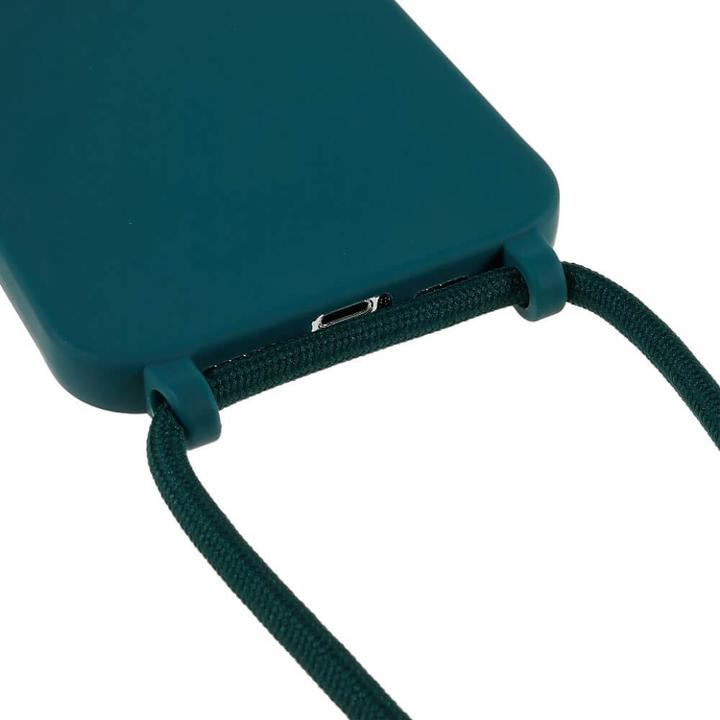 Actual product image Cover-Discount iPhone 14 Pro - Case with lanyard dark green