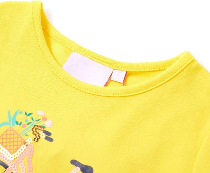Immagine prodotto VidaXL Maglietta da bambino giallo 140,Materiale: 95 % cotone. 5 (140)