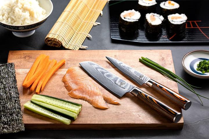 Actual product image Wolfblood Damascus knife set (13 cm)