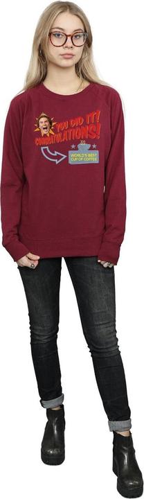 Actual product image Elf Womens/Ladies World's Best Coffee Sweatshirt (XL)