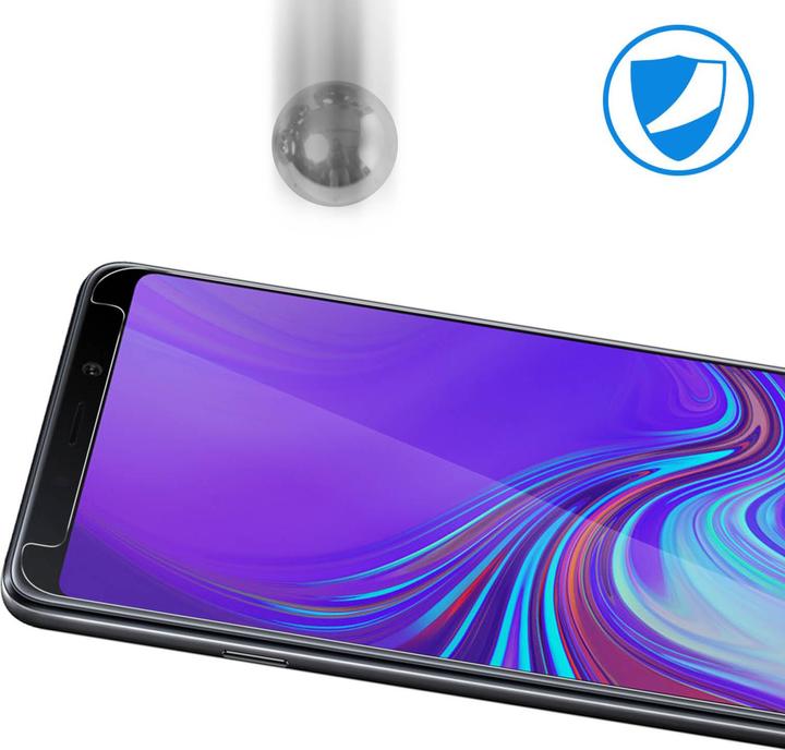Actual product image Avizar Crystal clear film, glass screen protector (1 Piece, Samsung Galaxy A9 (2018))