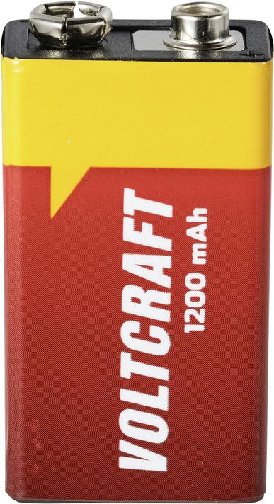 Produktbild Voltcraft VC-9V-Li-1200mAh 9 V Block-Batterie Lithium 1200 mAh 9 V 1 St. (1 Stk., 9V Block, 1200 mAh)