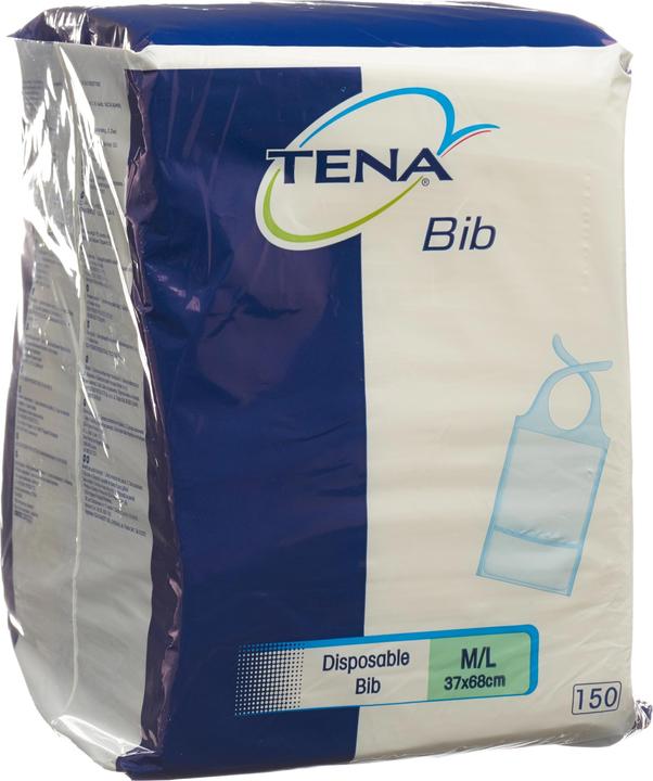 Produktbild Tena Bib Schutzserviette M/L 37 x 68 cm (150 x, M, L)