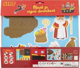 Produktbild Grafix Sinterklaas-Bastelset – Bauen Sie Ihr eigenes Dampfschiff