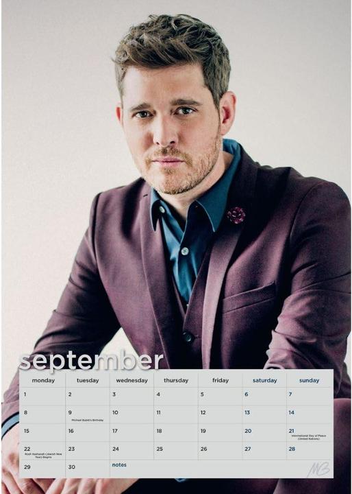 Produktbild Michael Buble Wandkalender 2025 A3 (Deutsch)