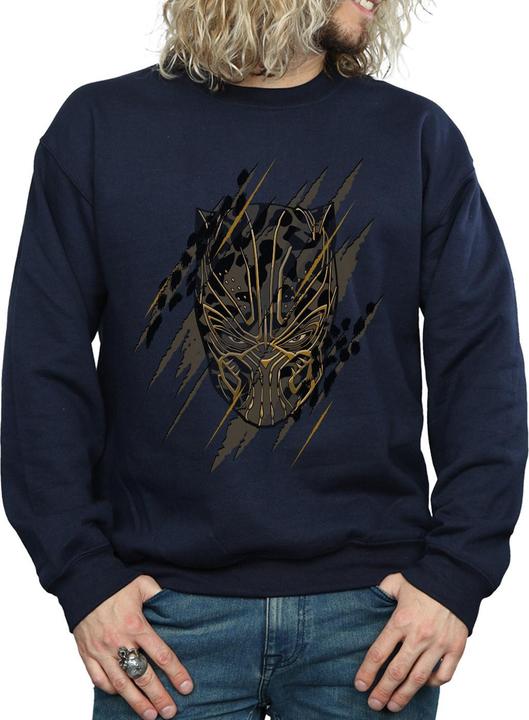 Image du produit Mens Black Panther Gold Head Cotton Sweatshirt (L)
